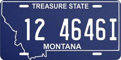 MT license plate 124646I