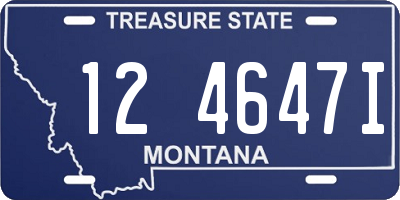 MT license plate 124647I