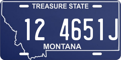 MT license plate 124651J