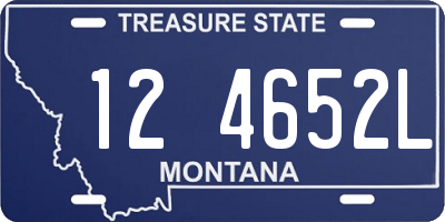 MT license plate 124652L
