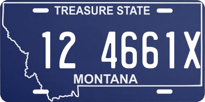 MT license plate 124661X
