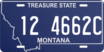 MT license plate 124662C