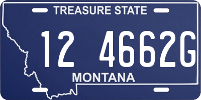 MT license plate 124662G