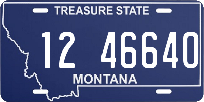 MT license plate 124664O
