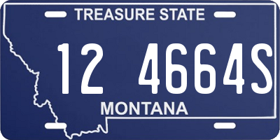 MT license plate 124664S
