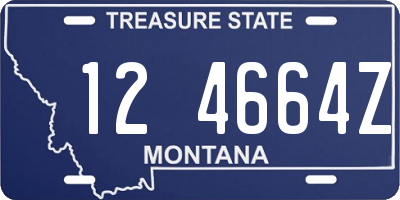 MT license plate 124664Z