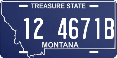 MT license plate 124671B