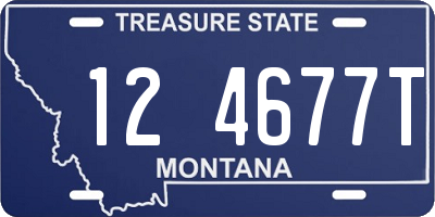 MT license plate 124677T