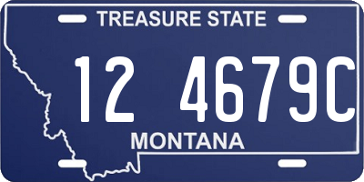MT license plate 124679C
