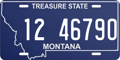 MT license plate 124679O