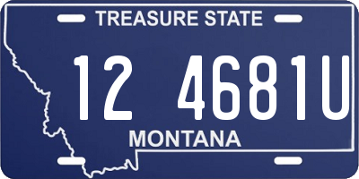MT license plate 124681U
