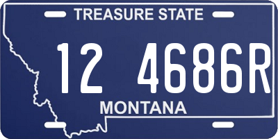 MT license plate 124686R