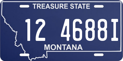 MT license plate 124688I