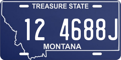 MT license plate 124688J