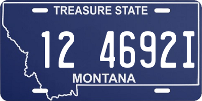MT license plate 124692I