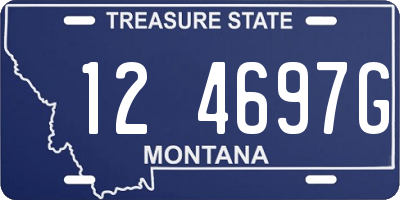 MT license plate 124697G