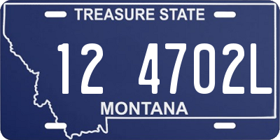 MT license plate 124702L