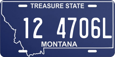 MT license plate 124706L