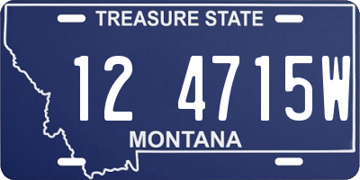 MT license plate 124715W