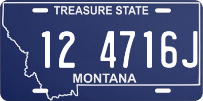 MT license plate 124716J