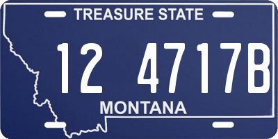 MT license plate 124717B