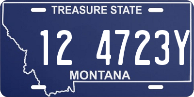 MT license plate 124723Y
