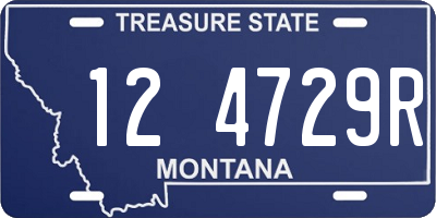 MT license plate 124729R