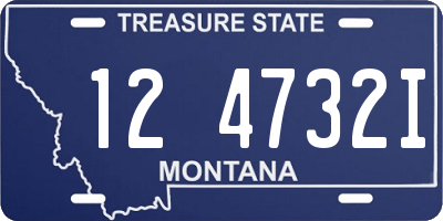 MT license plate 124732I