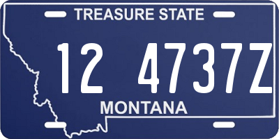 MT license plate 124737Z