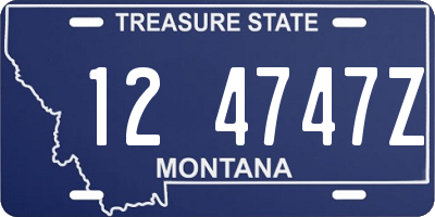 MT license plate 124747Z