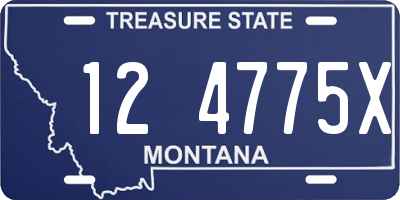 MT license plate 124775X