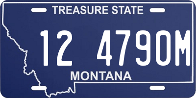 MT license plate 124790M