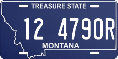 MT license plate 124790R