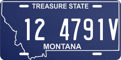 MT license plate 124791V