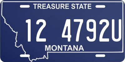 MT license plate 124792U