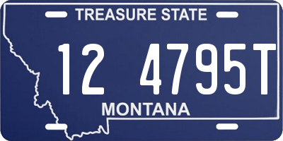 MT license plate 124795T
