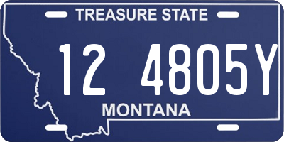 MT license plate 124805Y