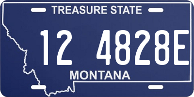 MT license plate 124828E