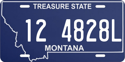 MT license plate 124828L