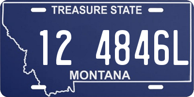MT license plate 124846L