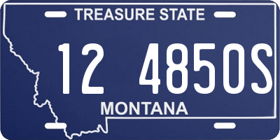 MT license plate 124850S