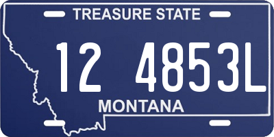 MT license plate 124853L