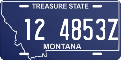 MT license plate 124853Z