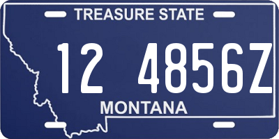 MT license plate 124856Z