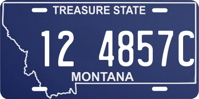 MT license plate 124857C