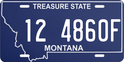 MT license plate 124860F