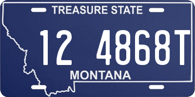 MT license plate 124868T