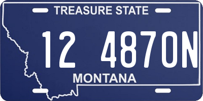MT license plate 124870N