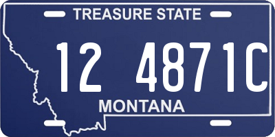 MT license plate 124871C