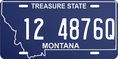 MT license plate 124876Q